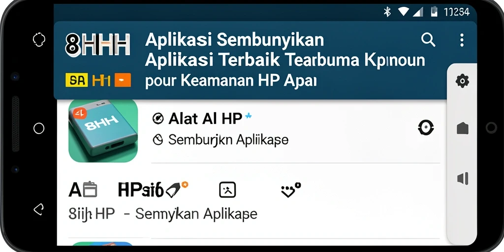 Tampilan antarmuka aplikasi 8HHH yang sederhana dan fungsional.