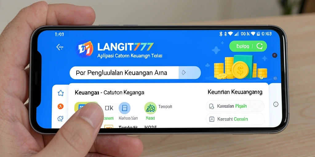 Tampilan antarmuka aplikasi LANGIT777 untuk Catatan Keuangan yang mudah digunakan.
