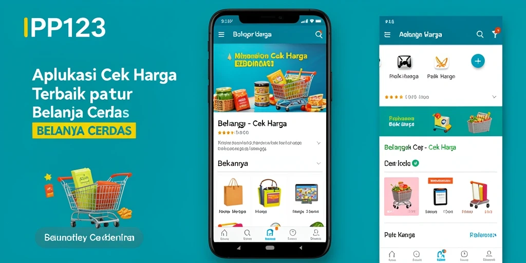 Tampilan antarmuka utama aplikasi PP123 untuk cek harga produk.