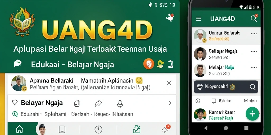 Antarmuka UANG4D yang interaktif dan menarik untuk belajar ngaji.