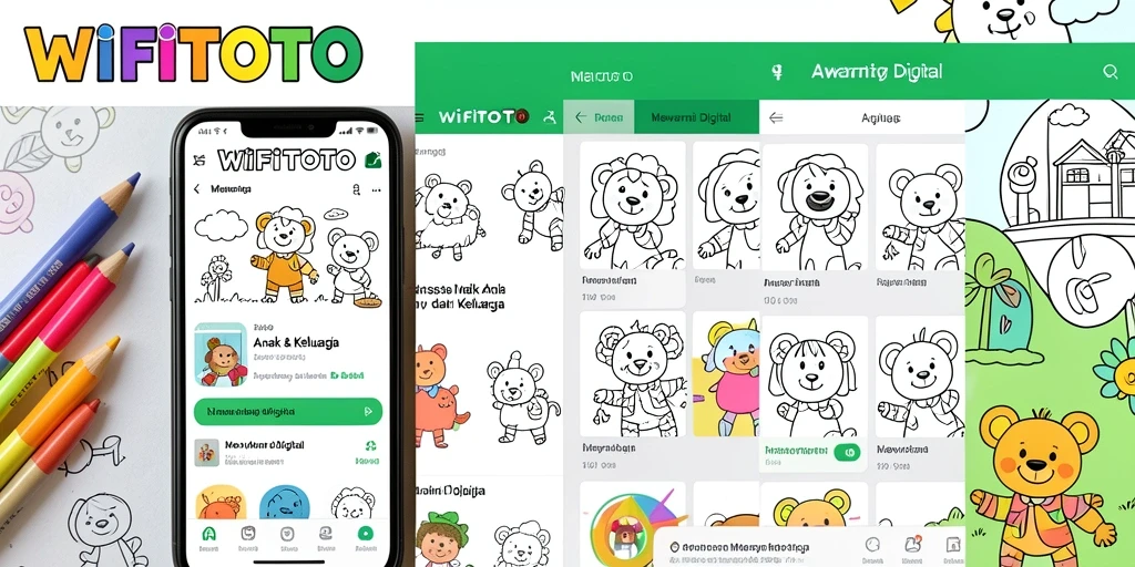 Tampilan antarmuka WIFITOTO dengan pilihan gambar mewarnai.